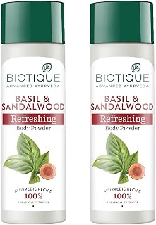Biotique Bio Basil & Sandalwood Refreshing Body Powder - 300 G Price In India