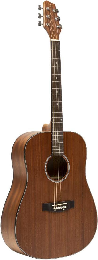 Stagg 6 String Acoustic Guitar, Right, Natural (SA25 D MAHO)