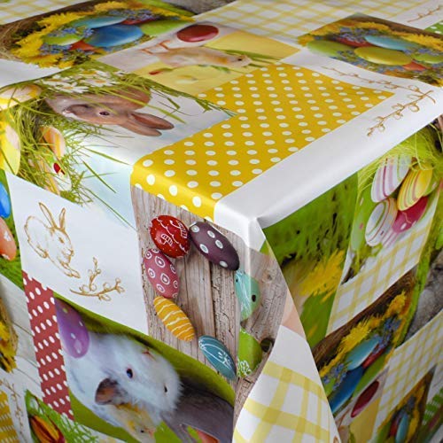 KEVKUS NAPPE EN Toile Cirée Nappe Bordürenmuster 01611-01 Pâques