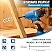 SHALL Pneumatic Nail Remover & 7.5’’ Flat Pry Bar Set, Heavy-Duty Air Punch Nailer Removes 9-16 Gauge Nails, 60-100 PSI Air Nail Puller/Denailer for Wood Pallets, Reclaimed Wood, 1/4’’ NPT Air Inlet