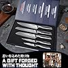 Huusk Japanese Chef Knife Set - 5 PCS Kitchen Knife Sets with Ergonomic Handle, Professional Ultra Sharp Chef Knives Set, Ideal Gifts for Men and Women