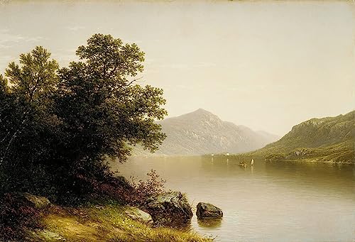 Cuadro de lienzo de Lago George para decorar las paredes del dormitorio con arte vintage