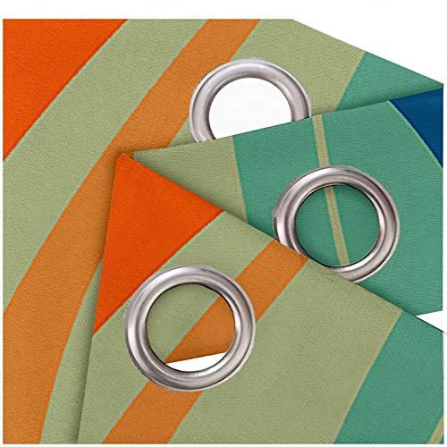 Rideaux occultants imprimé rayures isolation thermique polyester salon