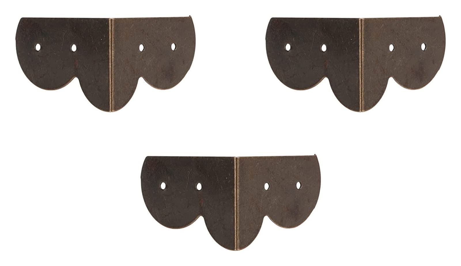 Paraspigoli, Angoli Decorativi for scatole in Bronzo Antico