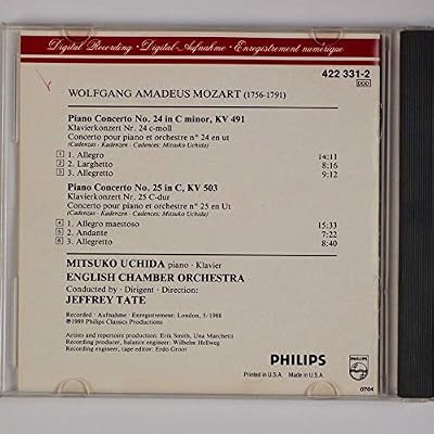 Mozart: Piano Concertos Nos. 24 & 25