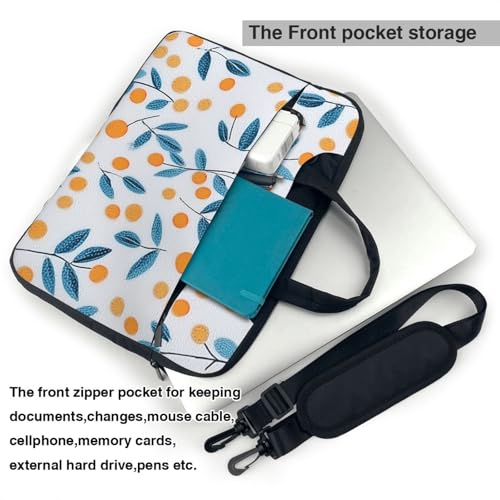 Bolso para portátil impermeable 13 pulgadas naranja y azul miniatura 5