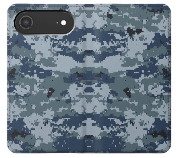 Étui Navy Camo pour iPhone, l'accessoire mode urbain en cuir graphique