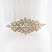 ShinyBeauty Ceinture de mariée ceinture de mariage ceinture de mariée femmes ceinture strass ceinture ceintures pour robes ceinture ceinture en satin pour douche de mariée strass Applique RA004 or