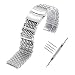 YISUYA SHARK MESH 22MM Full Stainless Steel Watch Band Heavy Duty Diving Dive Watch Strap