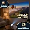 [Apps Integradas] 2025 Actualizado Proyector Portátil 1920x1080P 4K Soporte Videoproyector Dual Control TV WiFi 6 BT5.2 180° Rotation HDMI/TV Stick/USB/PS5/Laptop, con Cable HDMI y Bolsa de Transporte #3