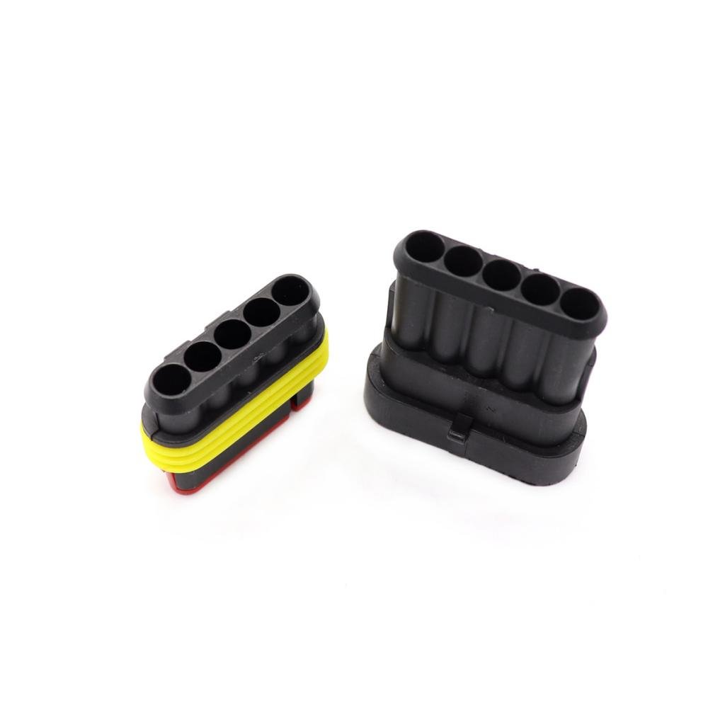 High Quality 5 Kit Waterproof Electrical Wire Cable 5 Pin Way Plug|Motors | Parts & Accessories |5 kits 5 Pin Way Connector Plug-image-17
