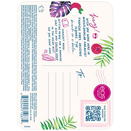 Eos Flavorlab Super Soft Shea Lip Balm- Raspberry Kiwi Splash, Overnight Lip Mask And Lip Moisturizer, 24Hr Hydration,2 Piece Set(Pack Of 1) #TOP6