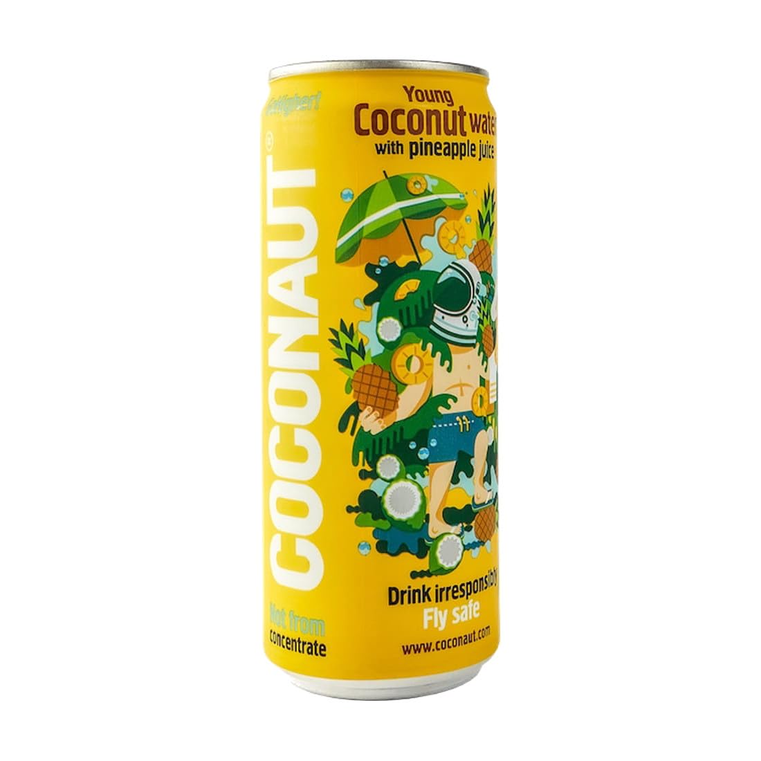 COCONAUT Coconut Water with Fresh Pineapple Juice - Refreshing, No added Sugar, Vegan, Healthy & Isotonic (12 x 320ml)