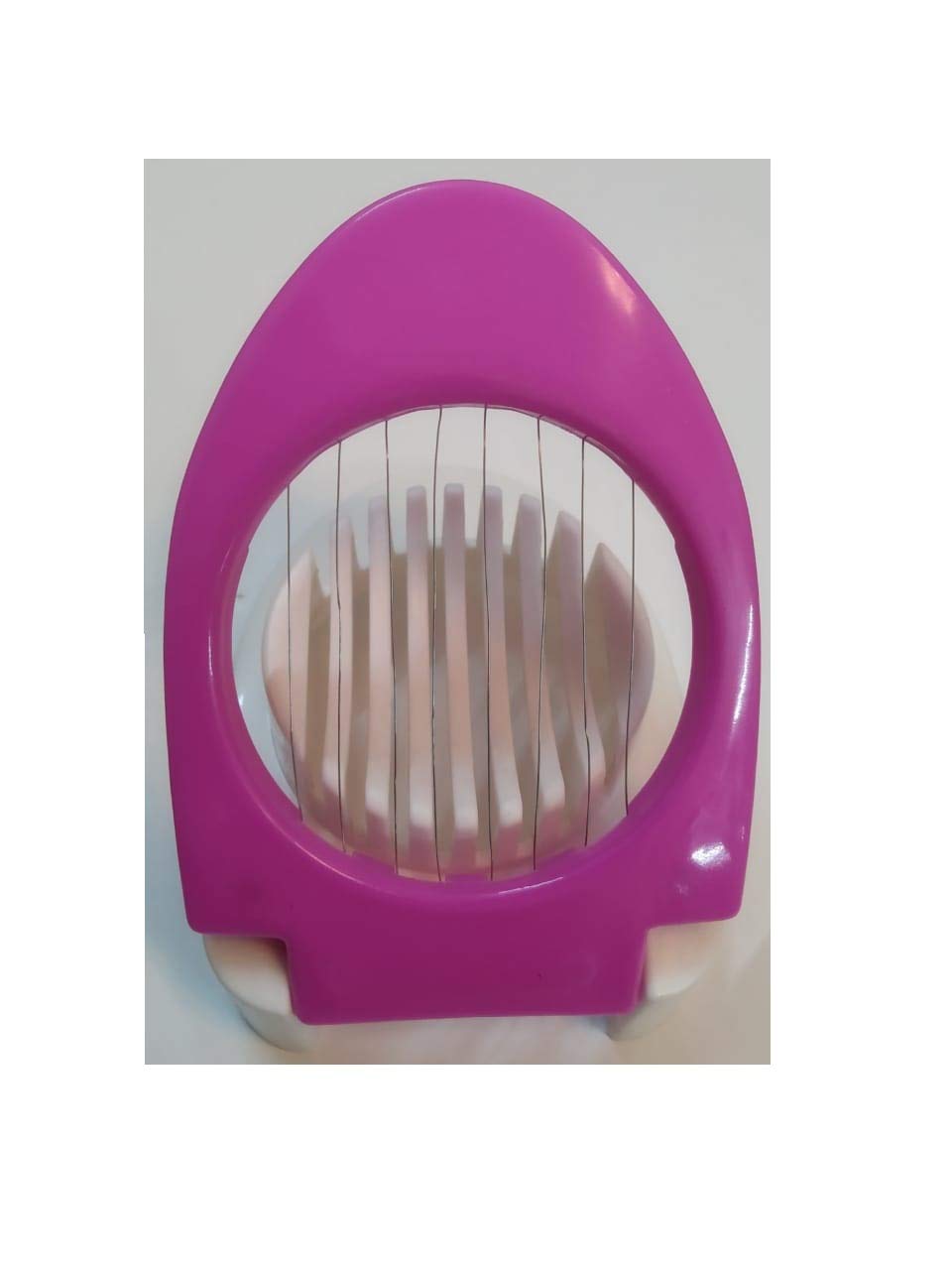 Kemfye Plastic Egg Cutter and Slicer, Pink