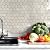 STICKGOO Hexagon Peel and Stick Backsplash Tile, Stick on Backsplash for Kitchen and Bathroom, Glossy Eurasian Wood Grain PVC Mixed Metal Gold Self Adhesive Wall Tiles(10 Sheets, Seamless)