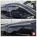 Deebior Original Side Rain Guards, 4pcs Out-Channel Tape-On Nice Wind Deflector Set, Window Visors fit for 2011-2020 Mitsubishi Outlander (Not Fit Outlander Sport Models) 94642