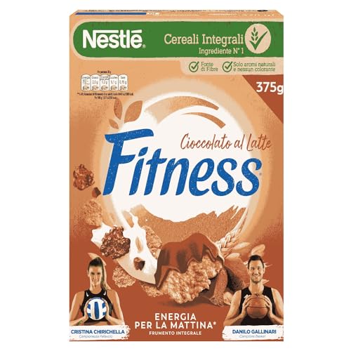 Fitness Cioccolato Al Latte Cereali Integrali Con Fiocchi Al Cioccolato 375 G