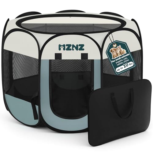 MZNZ Dog Cat Playpen with Carry Bag