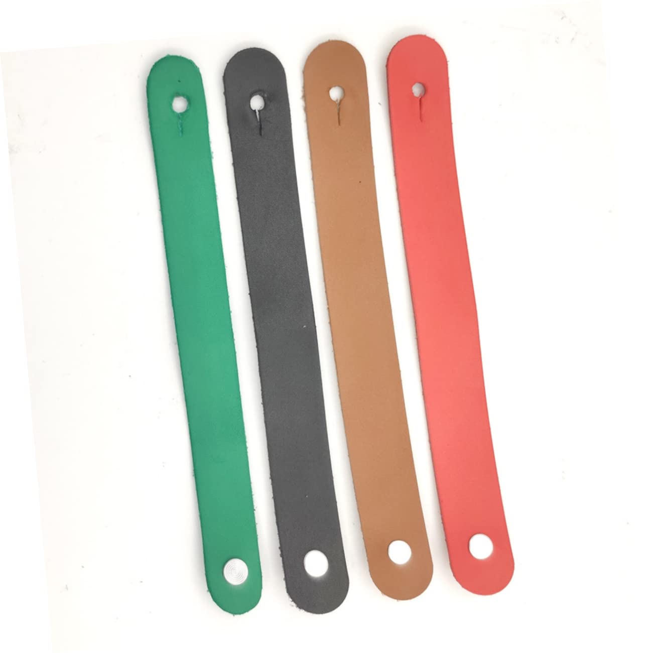 VANZACK 4Pcs Leather Guitar Neck Strap Holders Safe Lock Button for Acoustic Electric Ukulele Easy Attachment for Musicians and Guitarists