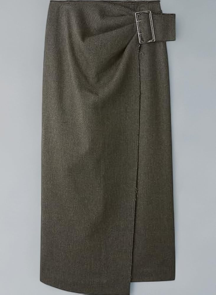 24AW♡最新作♡ カットオフウールベルトスカート フレイアイディー FRAY I.D（フレイアイディー）の「カットオフウールベルト