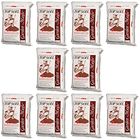 Michigan Peat Garden Magic Indoor and Outdoor Organic Planting Potting Top Soil Blend Mix, 40 Pound Bag (10 Pack) Cover