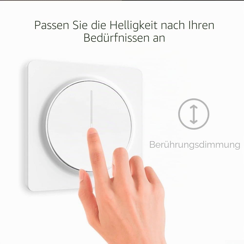 für Tuya WIFI/-Zigbee Smart Dimmer Schalter Touch Dimmen Wand Schalter, APP Fernbedienung, Funktioniert Mit für Tuya, Smart Leben (WiFi)