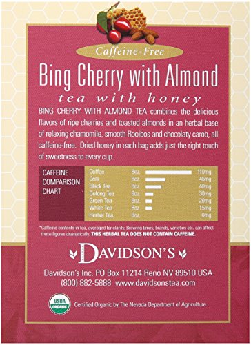 Davidson's Tea Bing Cherry With Almond, 8-Count Tea Bags (Pack Of 12) #TOP4