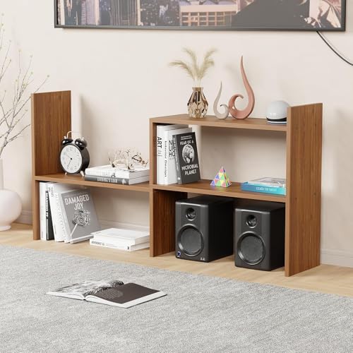 Image of Furniture Cafe Modern Wooden Bookshelf - Multi-Tier Bedside Storage Rack & Organizer for Books, Decor & Essentials