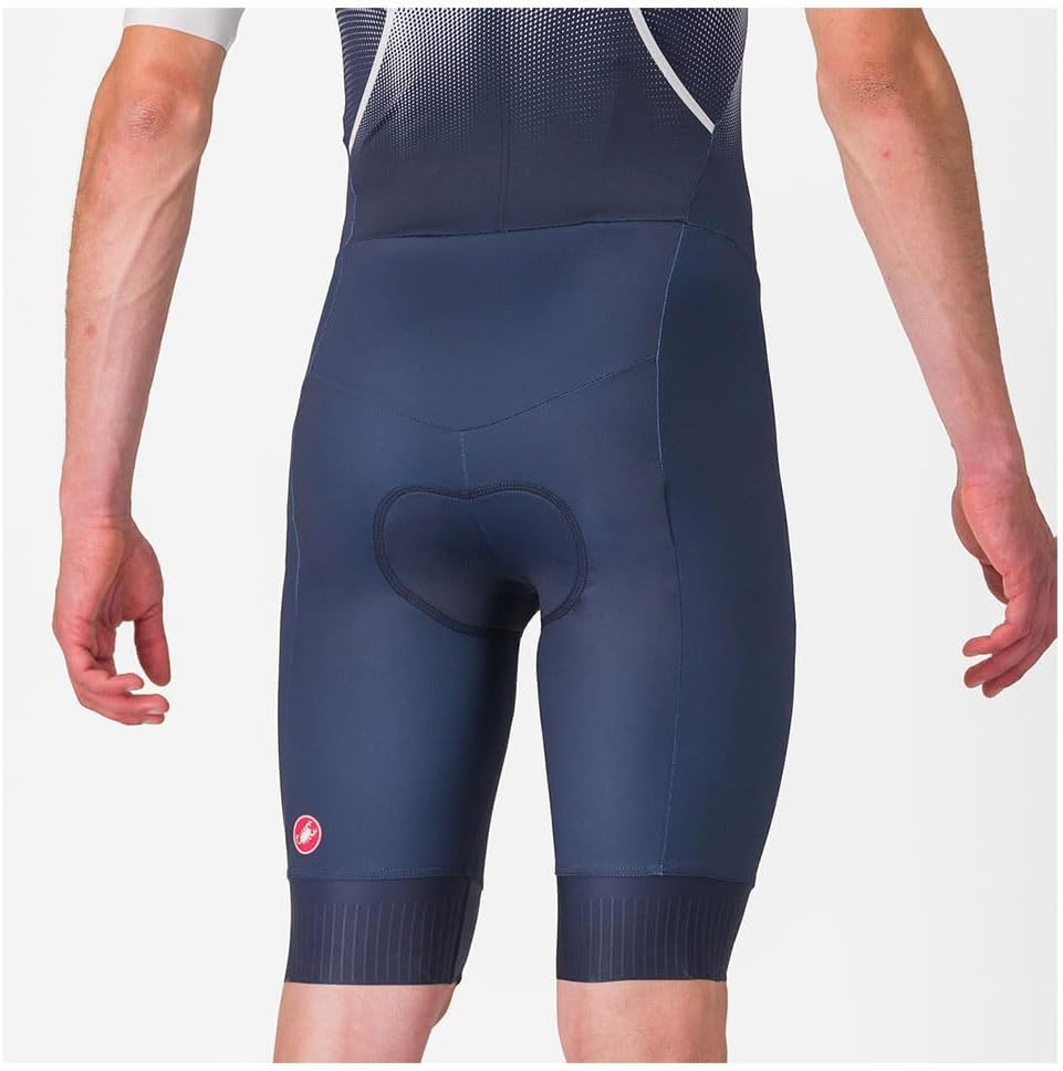CASTELLI Men’s Core Tri Suit Short Sleeve, Cycling Race Swim Bike Run, Aerodynamic Triathlon Suit with Pockets