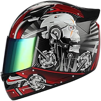 1STORM Motorcycle Bike Full FACE Helmet Mechanic