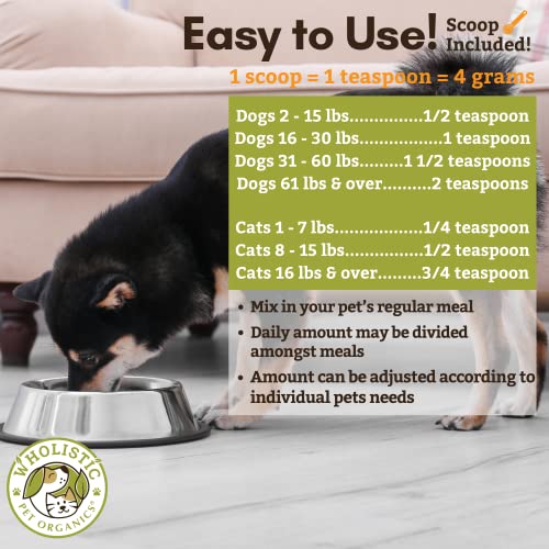 Wholistic Pet Organics Run Free: Dog Joint Health Supplement Glucosamine And Chondroitin Supplement Large Dog And Cats Arthritis Pain Relief Dog Calming Treat With Msm For Mobility And Immune Support #TOP4