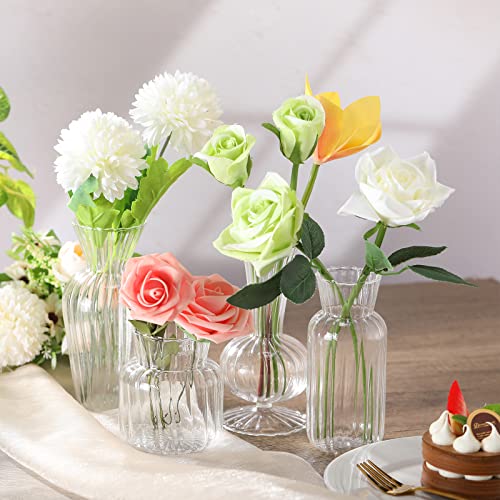 Petits vases à rayures géométriques pour sublimer une fleur unique - 6