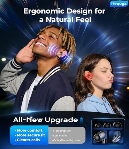 Nequga Ear Buds Wireless Earbuds Bluetooth 5.3 Headphones - 3