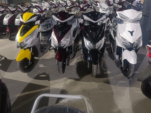 ULTRABIKES Roar Electric Scooter with 48V 32AH Lithium Ion Battery | 2 Year Warranty on Battery | 80 KM Range on Single Charge | 3 Speed Modes | USB Charging Facility I 45 KMPH TOP Speed (Yellow)