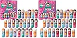 Bálsamo Labial Muñeco Con Forma, 24 Bálsame Labiale x 2.5 g, 6 Diferentes Diseños De Casos, Caja De Presentación, Precio Al Por Mayor (1 Caja) (Paquete de 2)