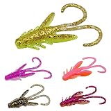 70pcs Soft Plastic Crawfish Bait Fishing Lure for Crappie, Bass, Bluegill, White Perch, Sunfish, Spe
