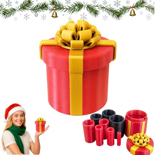 RAESOUL Gotcha Box Prank Puzzle Gift Box Prank Gifts for Adults Money Puzzle Annoying Nested Screw Gift Box Reusable Money Puzzles Box for Cash Gift for Birthday Christmas White Elephant Party