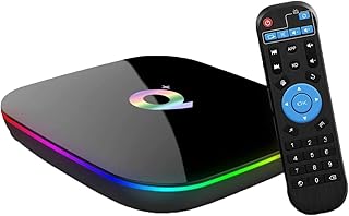 Android TV Box, Q Plus Android 10.0 TV Box 4GB RAM/32GB ROM H616 Quad-Core Support 2.4Ghz WiFi 6K HDMI DLNA 3D Smart TV Box