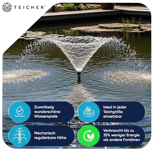 Wasserspielpumpe Teicher Teichpumpe FP-900 mit 20 W und 900 l/h