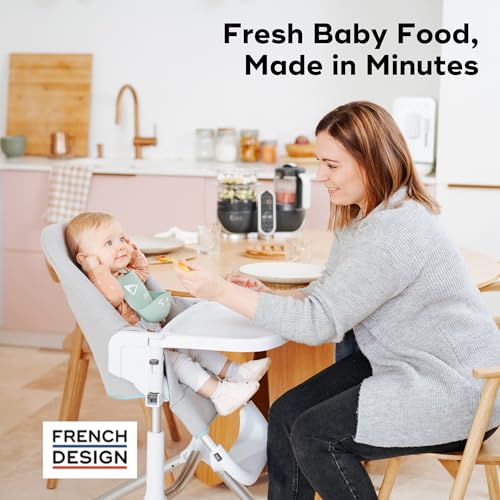Babymoov Duo Meal Station Grey: Multi-Speed Baby Food Maker Steamer and Puree Blender, Baby Food Processor that warms & defrosts (Nutritionist Approved) by Babymoov - Image 3