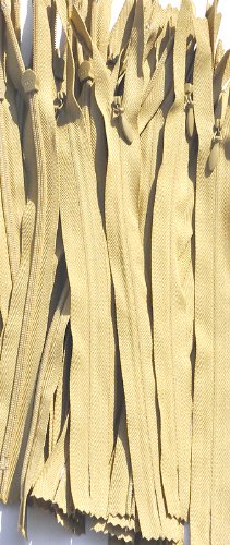 YKK Conceal ~ Invisible Zipper 10" Bronze Glow (897) ~ Pack of 12 Zippers
