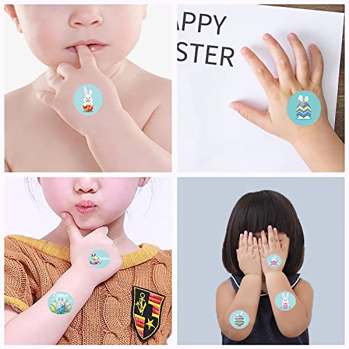 500 Pieces Easter Stickers, Happy Easter Egg Bunny Roll Sticker, Round Waterproof Holiday Sticker For Kids, Easter Decorations Wall Window Party Bag Supplies Gift (Ha034) #TOP1