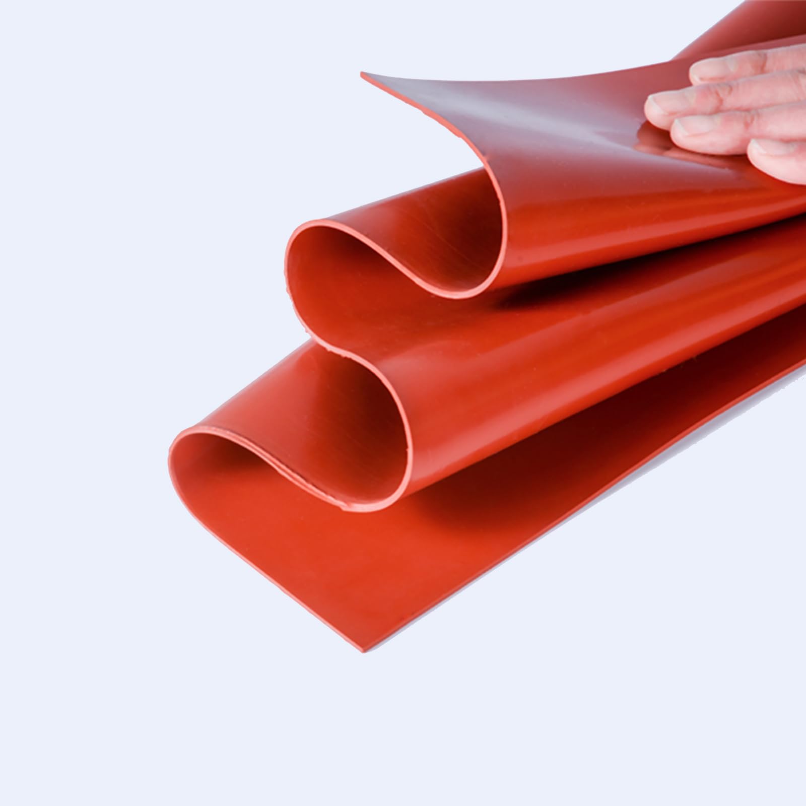 Foglio di Guarnizione in Silicone Rosso Resistente al Calore Pad in Gomma Flessibile e Facile da Tagliare per Riparazioni Motore e Sigillature Meccaniche,1m*2m*0.5mm