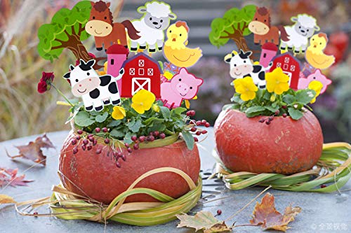 image for LaVenty 28 PCS Farm Animals Birthday Centerpiece Farm Animals Party Fa