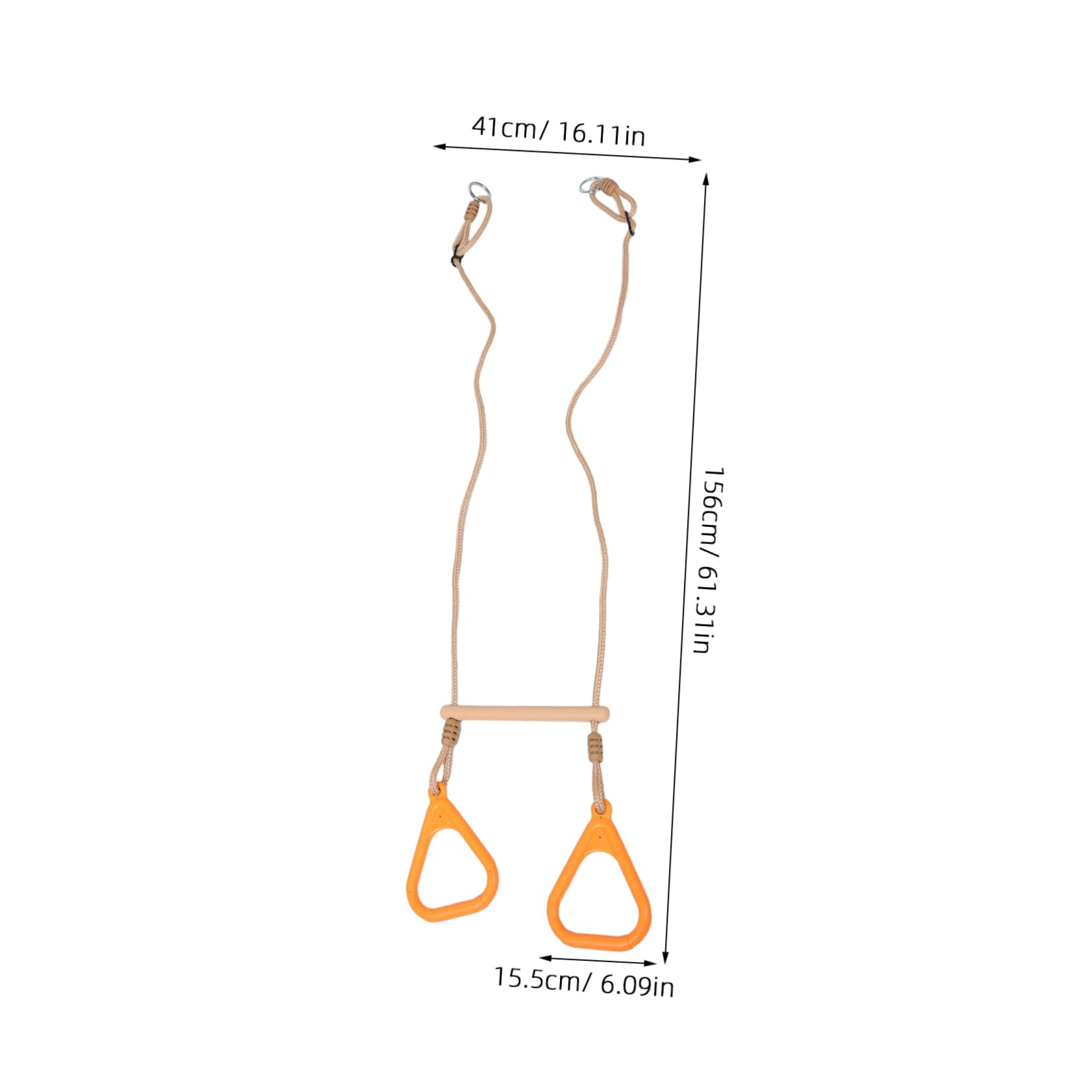 DECHOUS Gymnastics Rings Set for Boys and Girls Swing Bar for Children Bar Ring for Play