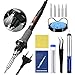 Produktbild LED Lötkolben Set, VTIN 60W 7 in 1 Lötset Lötkolben Kit Soldering Iron Set 5 Lötspitzen, Entlötpumpe, Lötkolbenständer, Lötzinn, Pinzette für verschiedene Reparaturen