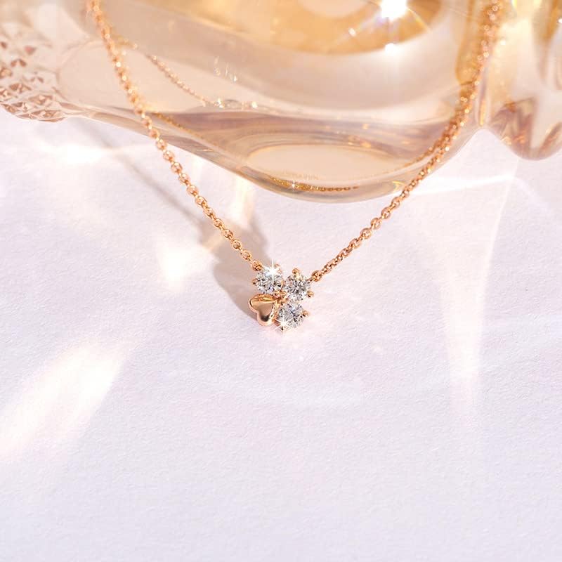 NONNYL S925 Necklace Gift for Women Wife, Womens Pendant Jewelry Wedding Anniversary, Sterling Silver Girlfriend Birthday Gifts for Her, Pendants Necklaces for Christmas Mom Gifts