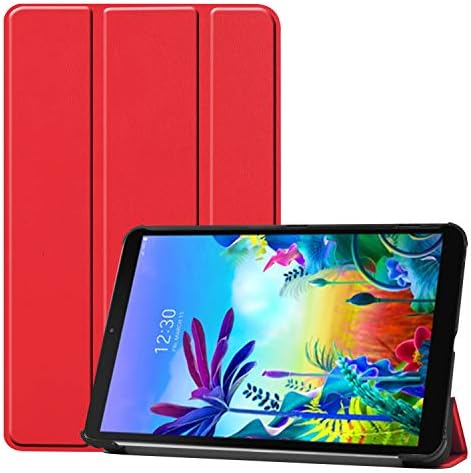 Gylint for LG G Pad 5 10.1 Case, Smart Case Trifold Stand Slim Lightweight Case Cover for LG G Pad 5 10.1 Inches Tablet 2019 Release, Model:LM-T600L, T600L Red