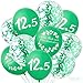 24 Stück Petersilienhochzeit Luftballons, 12 Zoll Grüne Latexballons für 12,5 Jahre Hochzeitstag,Petersilienhochzeit Geschenk Deko