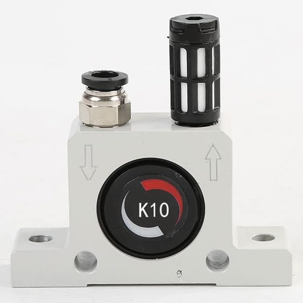 K 3/8'' K32 Thread Pneumatic Vibrator Power Concrete Vibrator Ball Type Aluminum Alloy Air Turbine Oscillator with Silencer